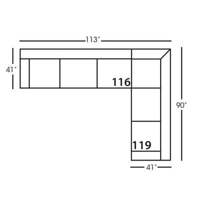 Layout E: 2 Piece Sectional