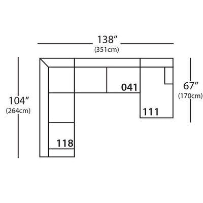 Layout F: 3 Piece Sectional