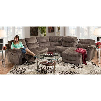 Five Piece Reclining Sectional (w/ 4 Recliners)