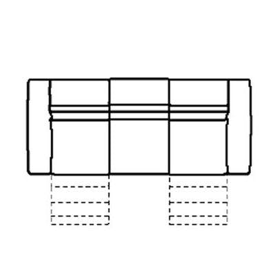Layout D:  Three Piece Sectional 102" Wide