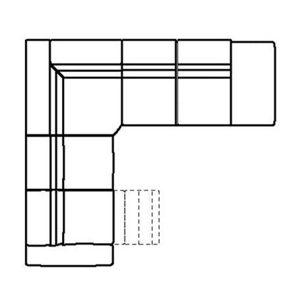 Layout E: Four Piece Reclining Sectional 113" x 125"