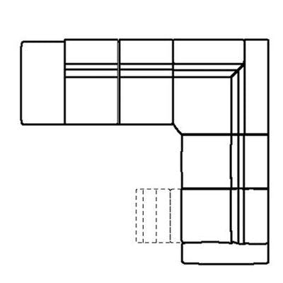 Layout F: Four Piece Reclining Sectional 113" x 125"