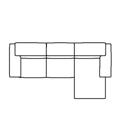 Layout A: Three Piece Sectional 122" x 67"