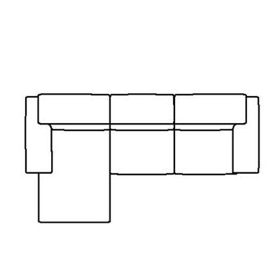 Layout A:  Three Piece Reclining Sectional (Chaise Left Side) 67" x 122"