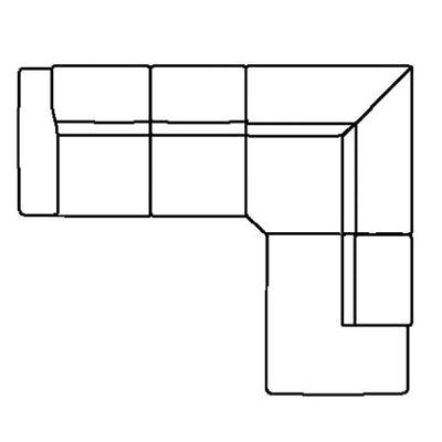 Layout C:  Two Piece Reclining Sectional 113" x 94"