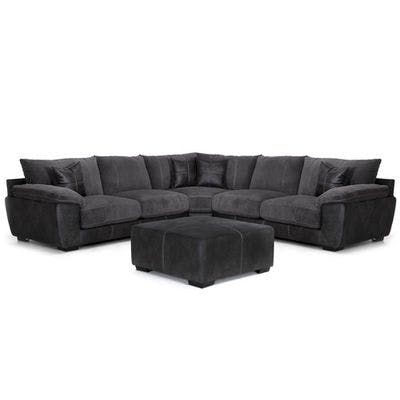 Layout A: Three Piece Sectional (Ottoman Available) 120" x 120"